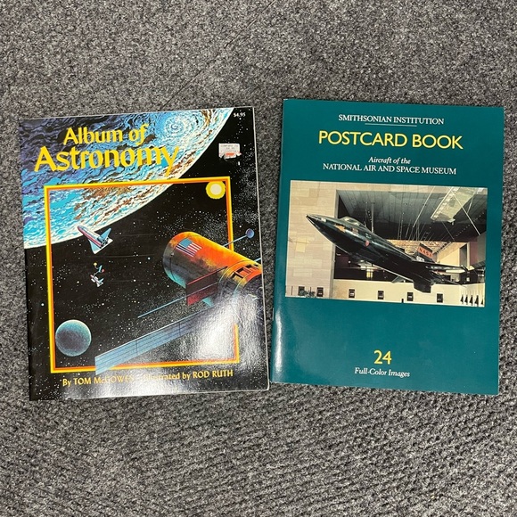 Vintage Smithsonian Institution National Airspace Museum Postcard Book Astronomy - Picture 1 of 7